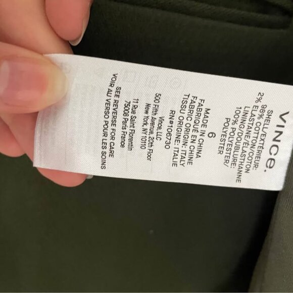 VINCE Olive Blazer - Picture 6 of 6